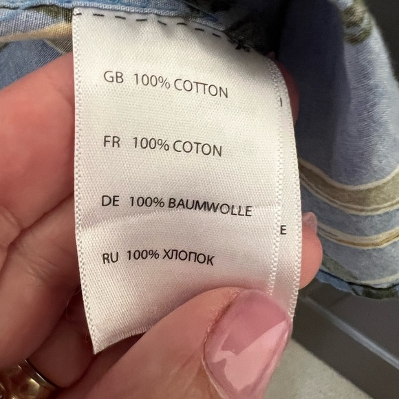 Harbor Bay Blue Bird of Paradise Tropical Print Men's Hawaiian Shirt - Picture 3 of 5